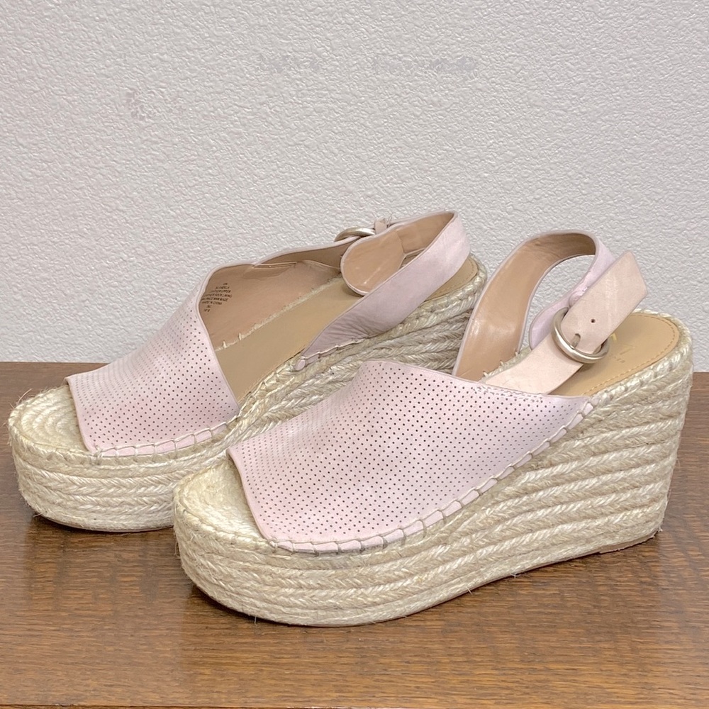 Marc Fisher Open Toe Platform Wedge Sandals MLANDELA Size 10